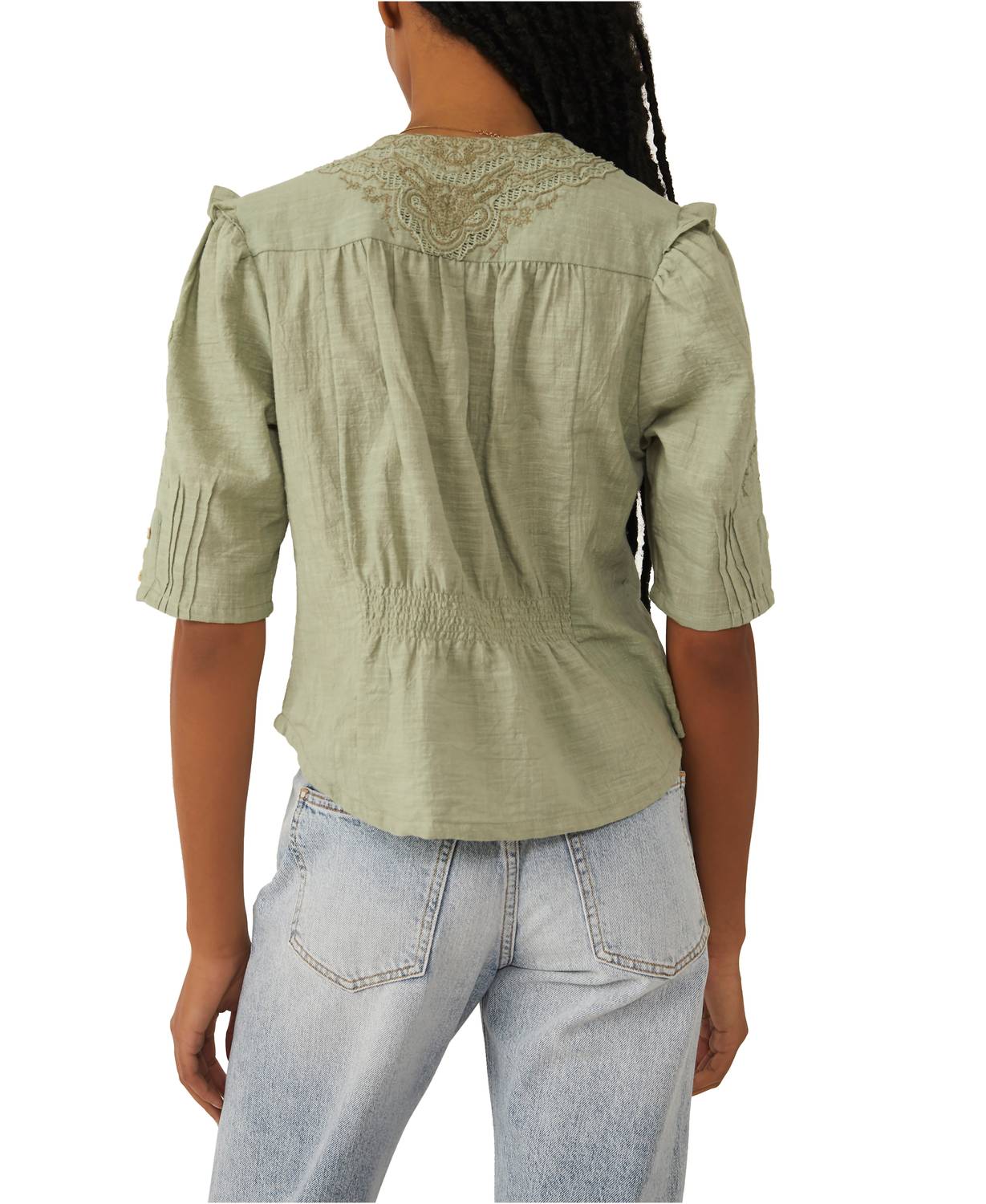 Free People - Laurie Embroidered Blouse