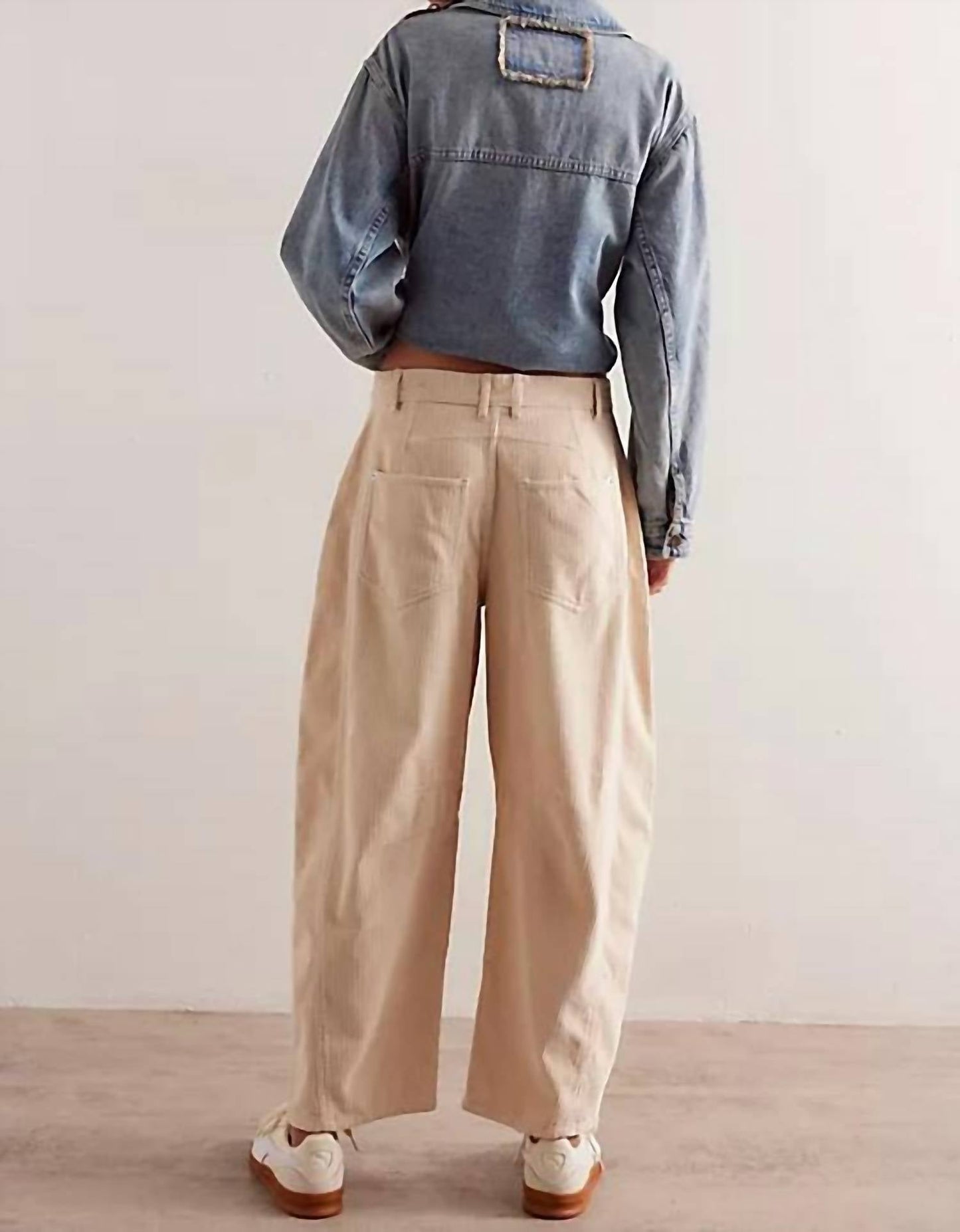 Free People - Good Luck Mid-rise Cord Barrel Jean