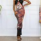 Little Secret Of Mine - Women's Tiger Print Bodycon Dress