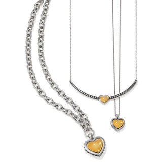 Brighton - Women's Pretty Tough Bold Heart Bar Necklace