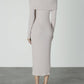 Enza Costa - SWEATER KNIT OFF SHOULDER DRESS