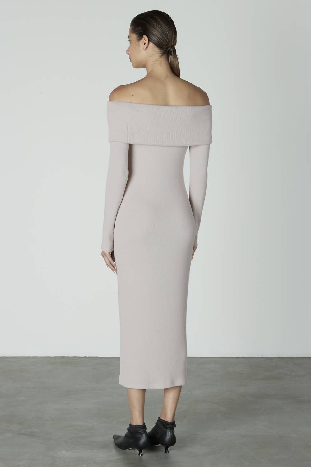 Enza Costa - SWEATER KNIT OFF SHOULDER DRESS