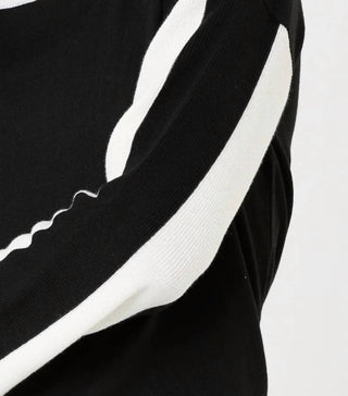 Angel Apparel - Stripe Sleeve Scoop Neck Top