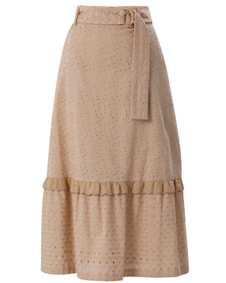 Emily Lovelock - Margaret Eyelet Midi Skirt