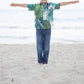 Coradorables - Boys Monstera Short Sleeve "kalani" Aloha Shirt