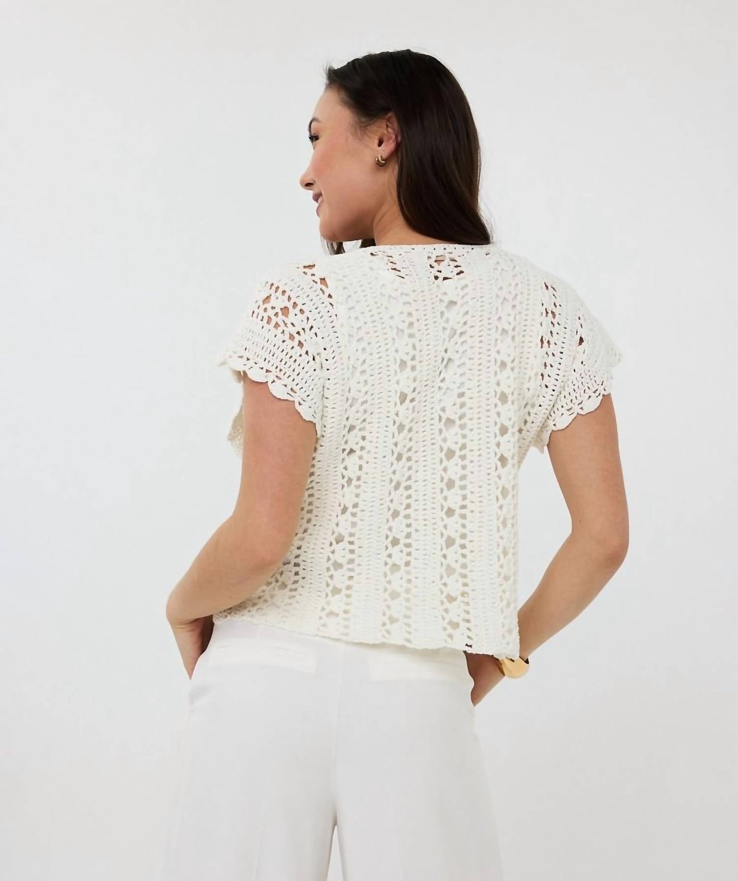 Esqualo - Cropped Knit Top