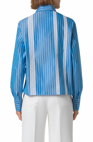 Akris Punto - Pyjama Stripe Boxy Collared Shirt