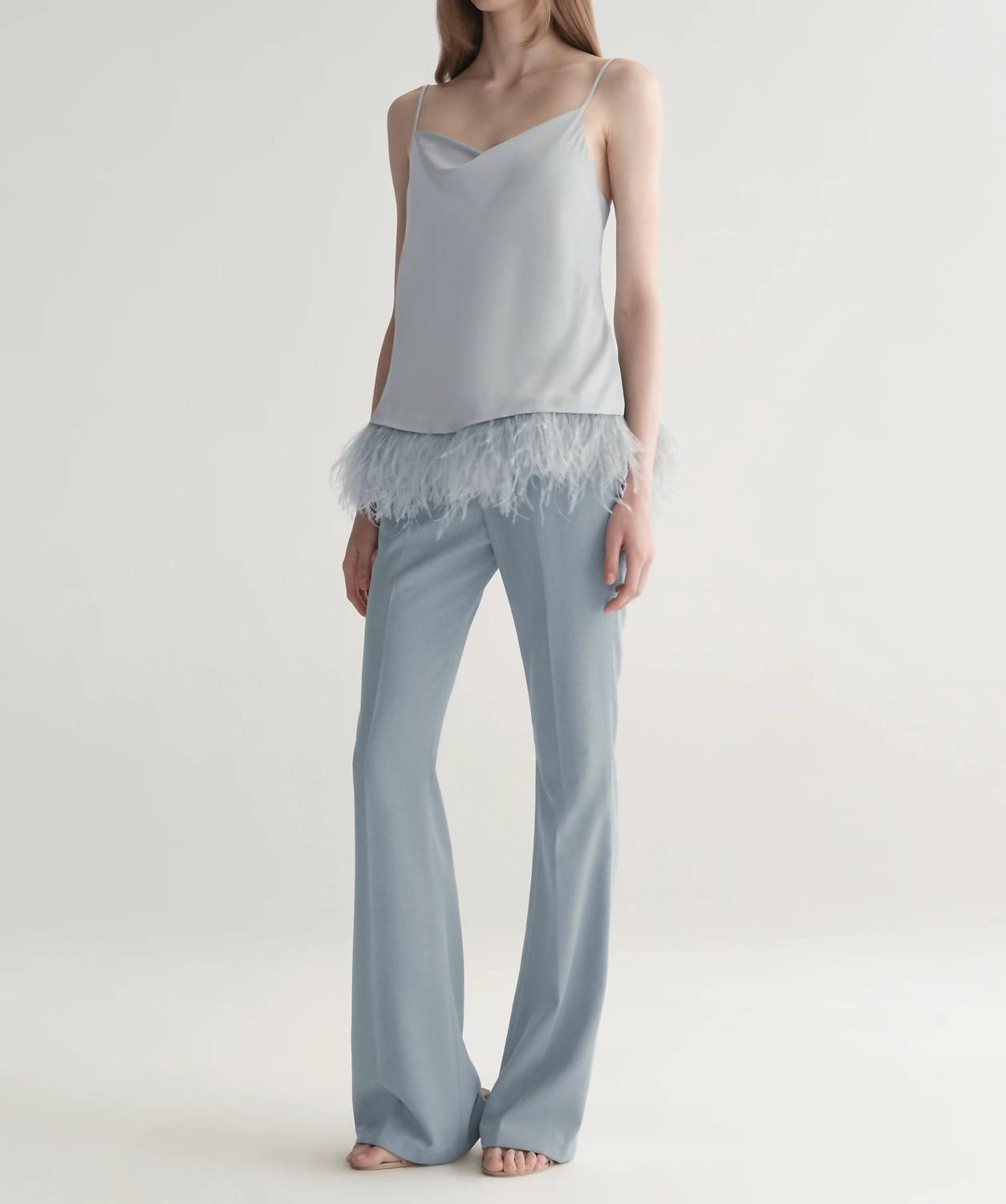 A.L.C. - Eliza Feather Trimmed Camisole Top