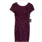 Adrianna Papell - Women's Fully Beaded Cap Sleeve Dress