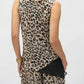 Joseph Ribkoff - Animal Print Reversible Chiffon Tunic Top