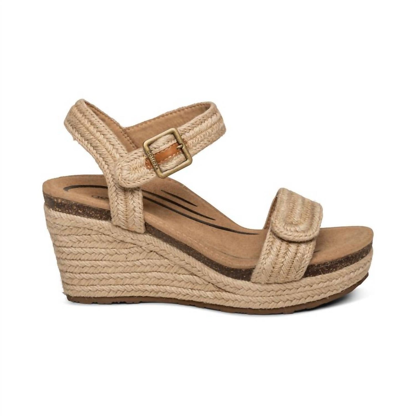 Aetrex - SYDNEY QUARTER STRAP ESPADRILLE WEDGE SANDAL