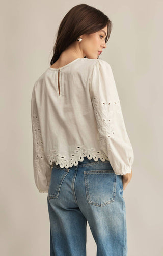 Z Supply - Ambroise Embroidered Linen Top