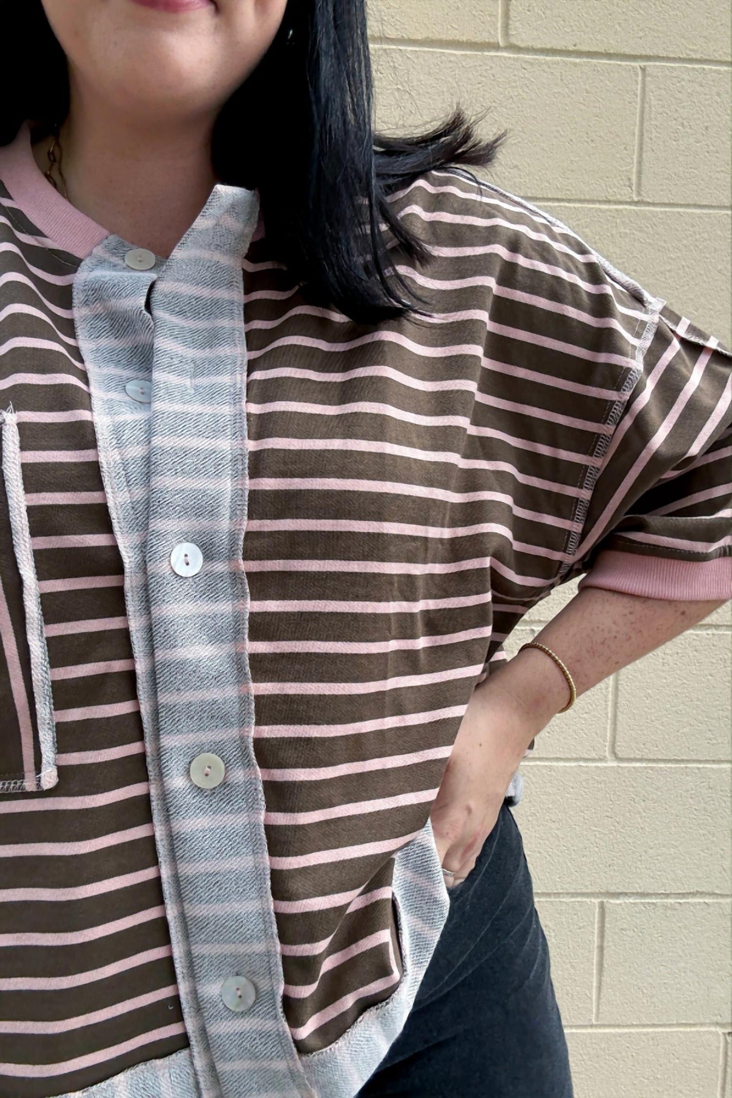 Anniewear - Striped Terry Top