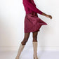 Baevely By Wellmade - Mary 3/4 Sleeve Mini Sweater Dress