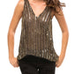 Parker - Fallon Sequin V-neck Top