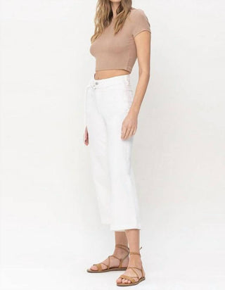 Vervet By Flying Monkey - High Rise Crop Wide Leg Jean