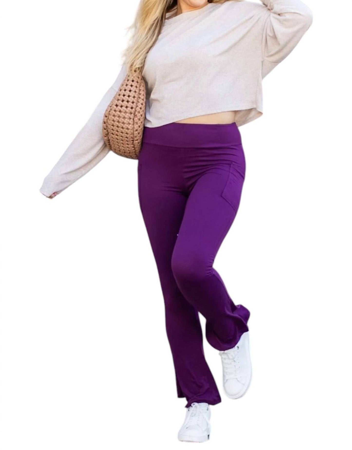 Julia Rose - Reese Flare Leggings With Pockets