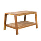 2-Piece Outdoor Teak Acacia Wood Conversation Set