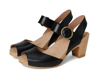Dansko - Women's Tamra Peep-toe Heel Leather Sandal