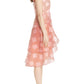 Alice + Olivia - Striped Organza Waterfall Ruffle Dress