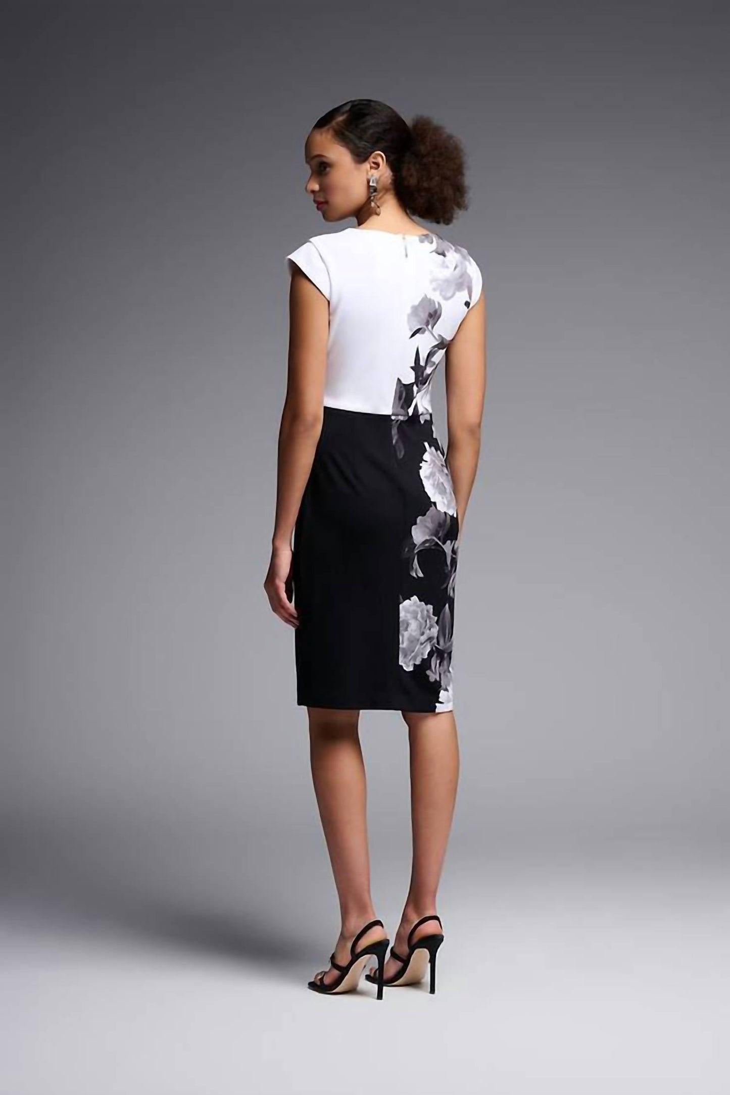 Joseph Ribkoff - Floral Two-tone Dress
