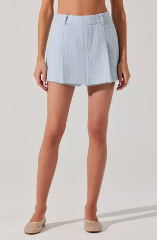 Astr - Jhene Tweed Pleated Skort