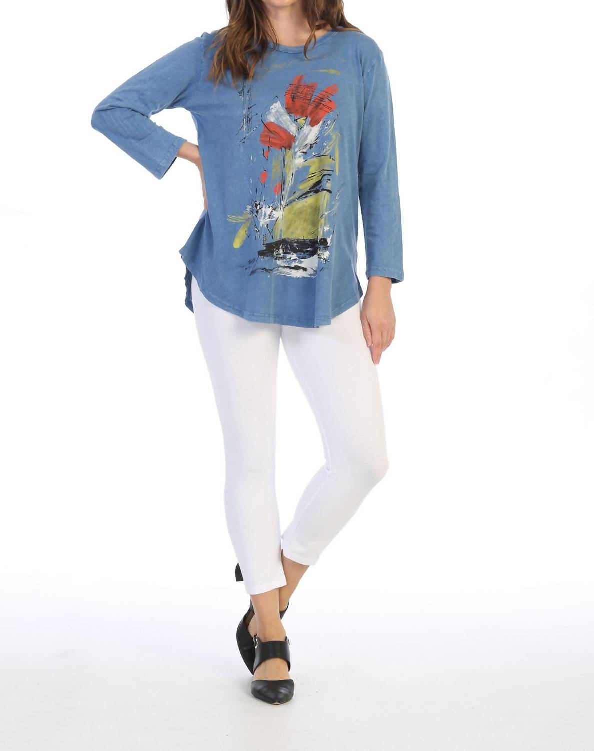 Jess & Jane - Celine Mineral Washed Cotton Top