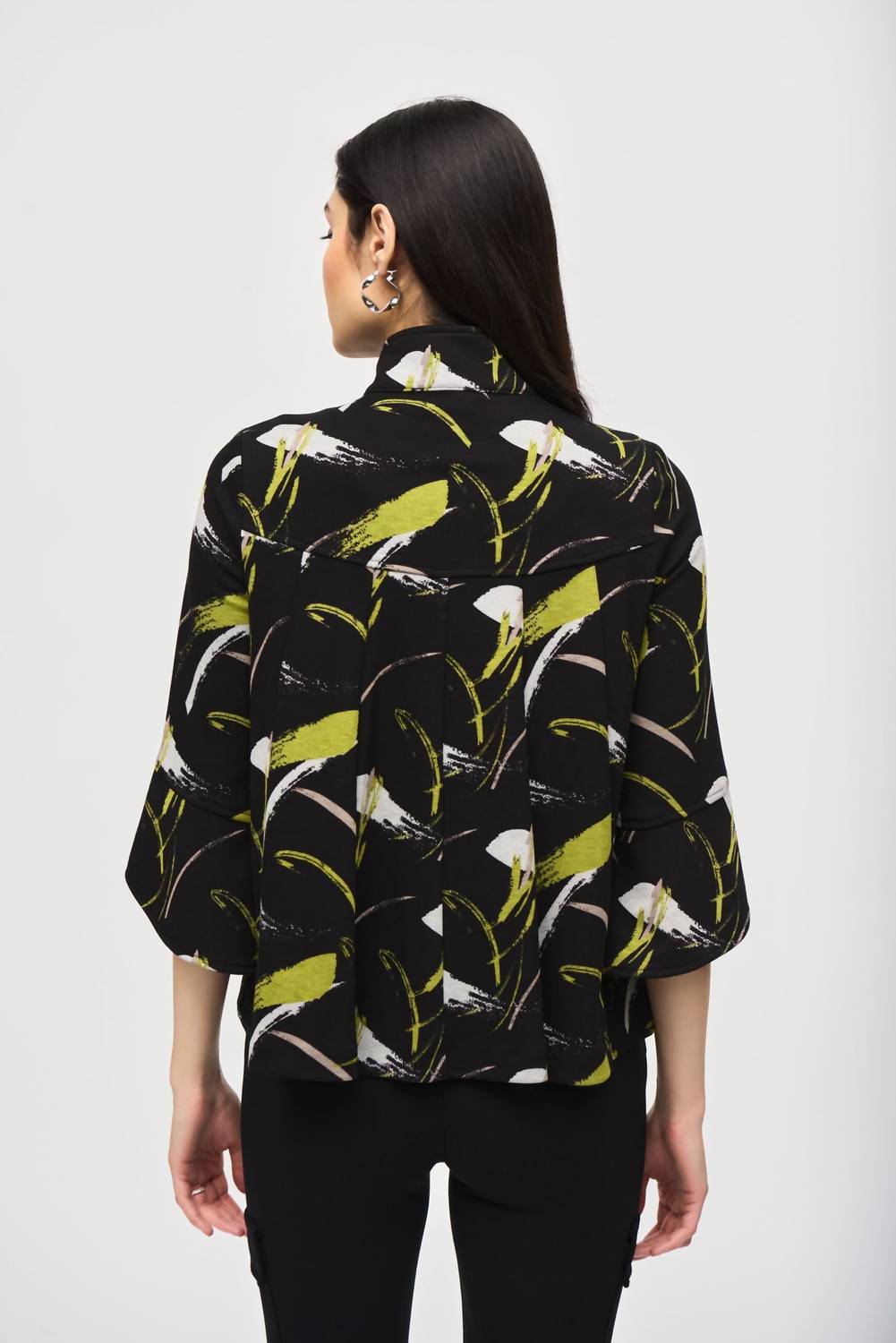 Joseph Ribkoff - Brushstroke Print Knit Jacket