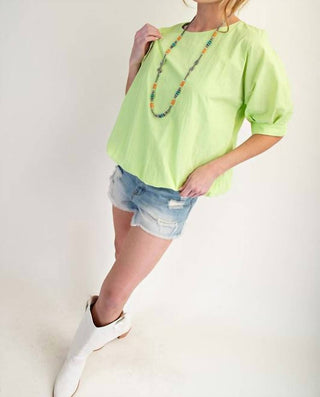 Easel - Parachute Bubble Woven Top