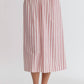 Entro - Striped Midi Skirt