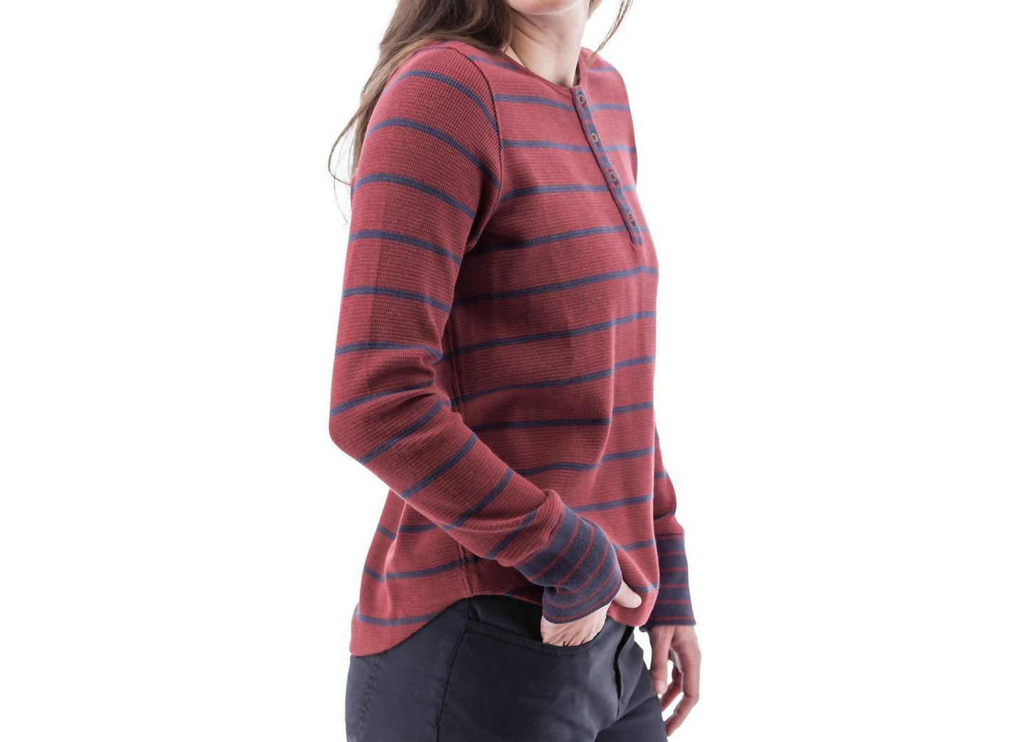 Aventura - Nicole Striped Henley Shirt