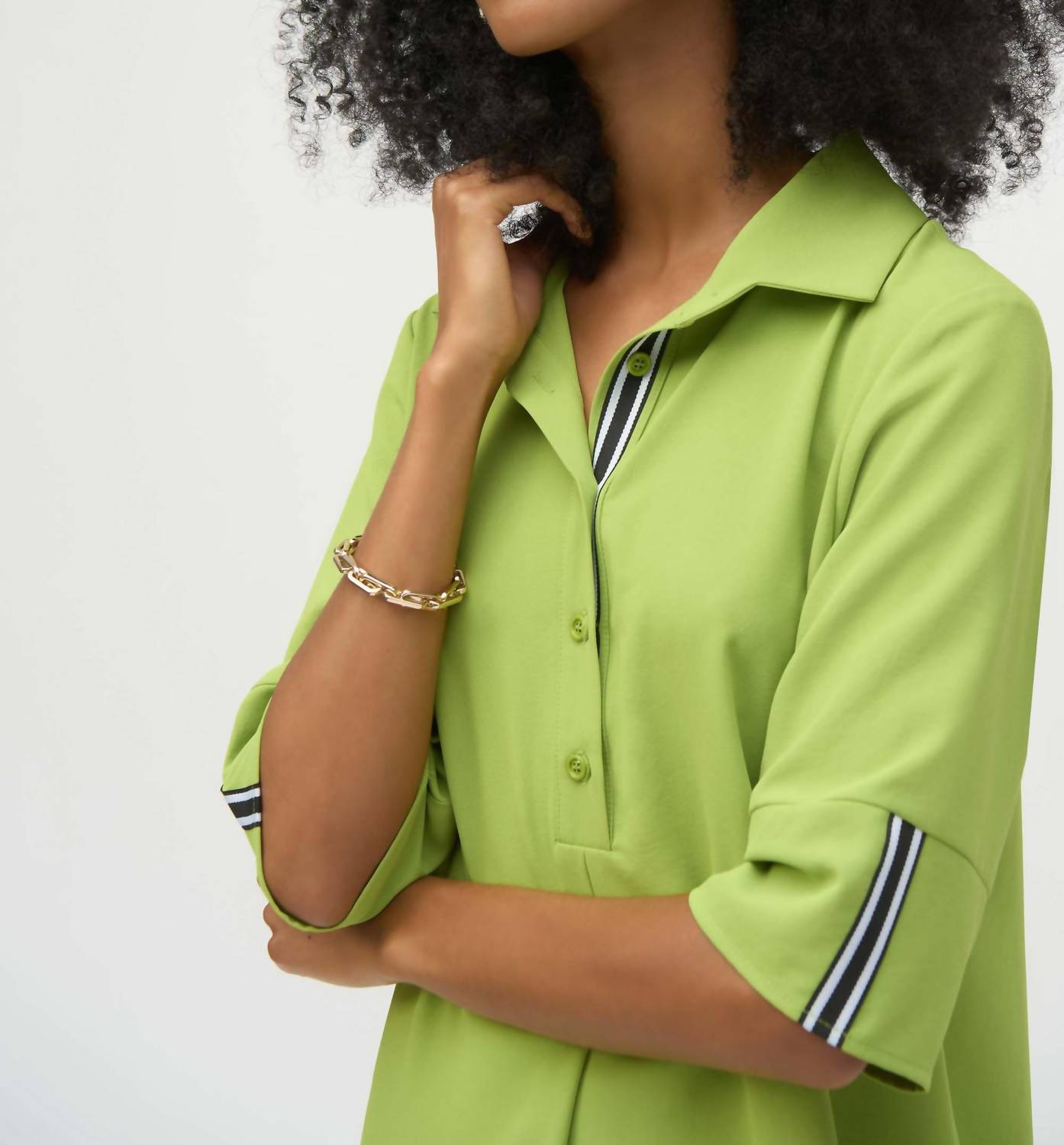 Joseph Ribkoff - Pleated Shirt Dress