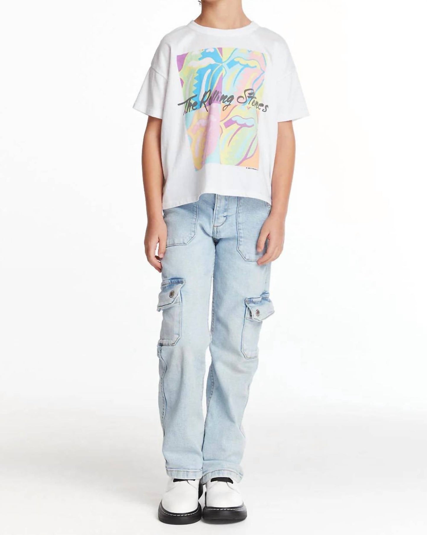 Chaser - Girl's Rolling Stones Multi Logo Tee