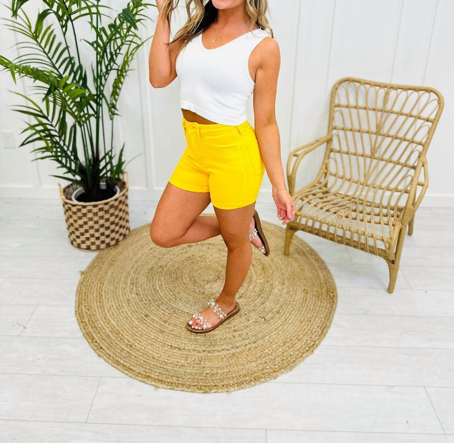 Judy Blue - Yellow Shorts