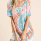 Bibi - Mint Tie Dye Top
