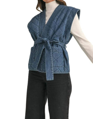 &Merci - Quilted Denim Vest
