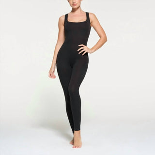Skims - cotton rib tank jumpsuit scoop neck