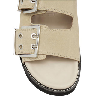 Ganni - WOMEN'S WIDE WELT CHUNKY BUCKLE FLAT SANDAL