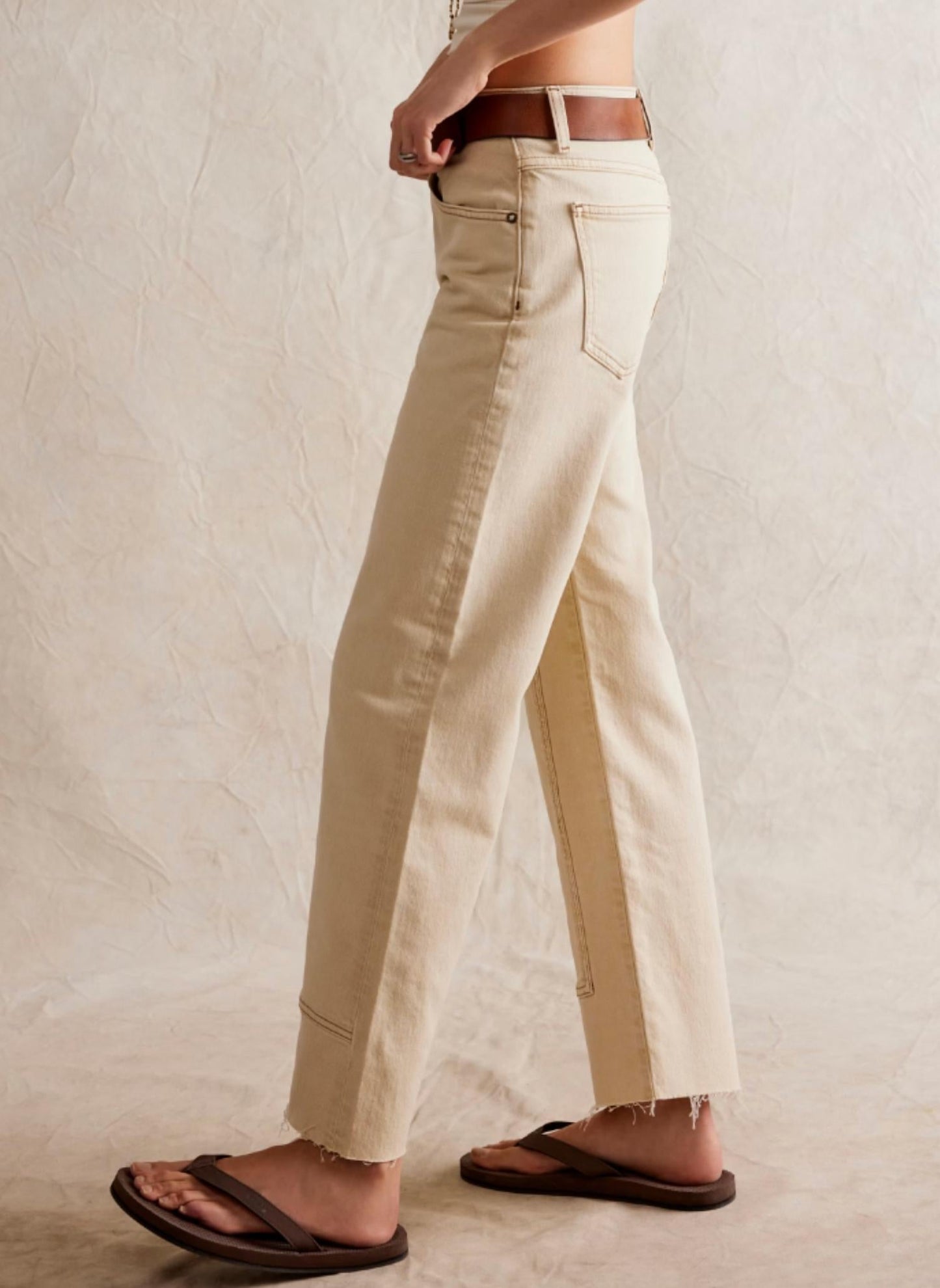 Free People - Risk Taker Mid-rise Straight Jeans