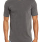 Goodlife Sun Faded Slub Scallop Crew T-Shirt in Black, Size Xx-Large