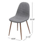 Elegant Dining Chair Set With Fabric