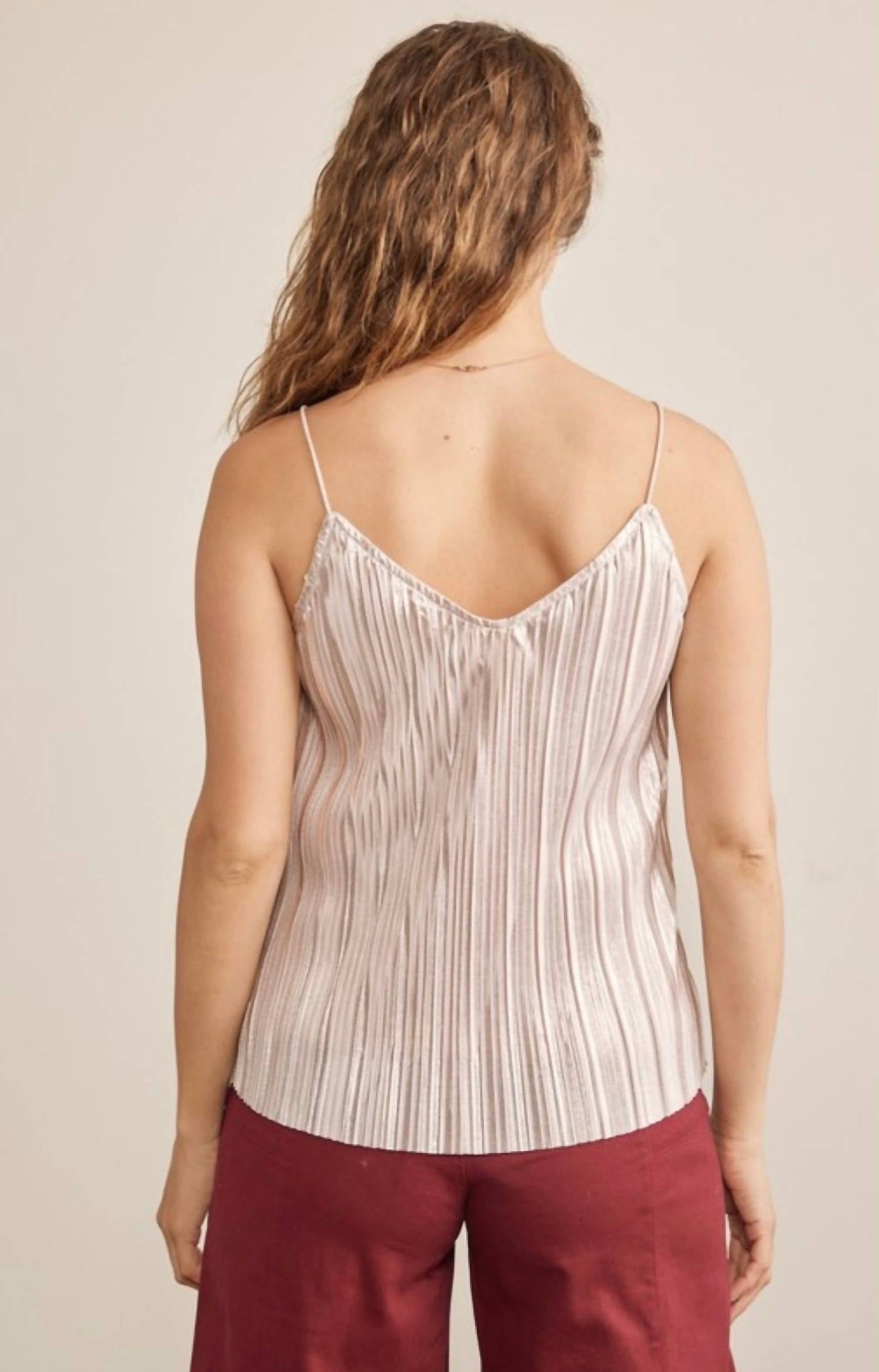 In February - Shine Bright Pleated Tank Top