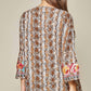 Andree By Unit - Snake Print Embroidered Top