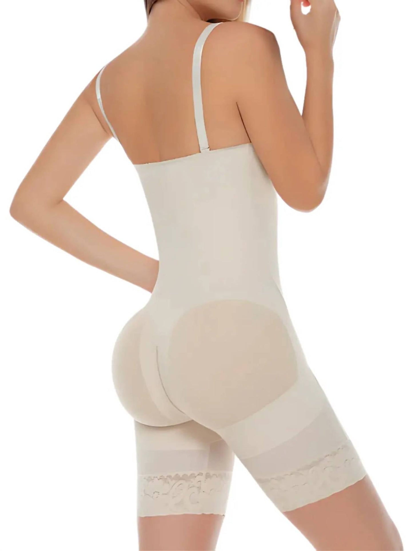 Siluets - Braless Mid-thigh Minimizer Bodysuit – Full Body Shaping & Everyday Comfort
