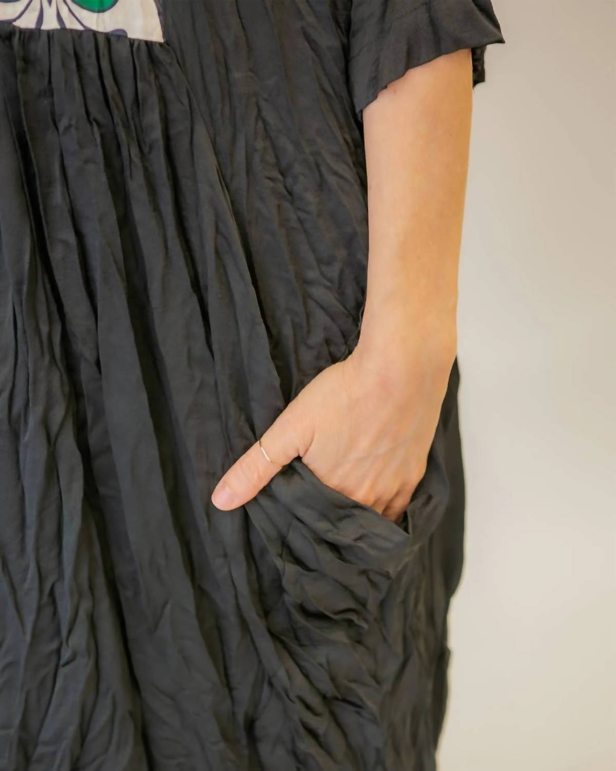 Alembika - Paisley Bib Crinkle Maxi Dress
