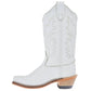 Old West - Kids Girl's Snip Toe Leather Boots