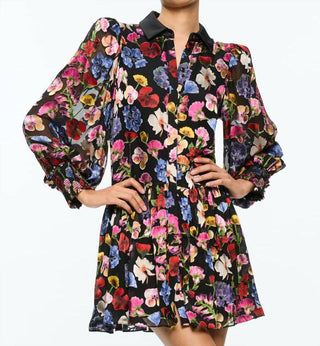 Alice + Olivia - Bertha Mini Shirt Dress