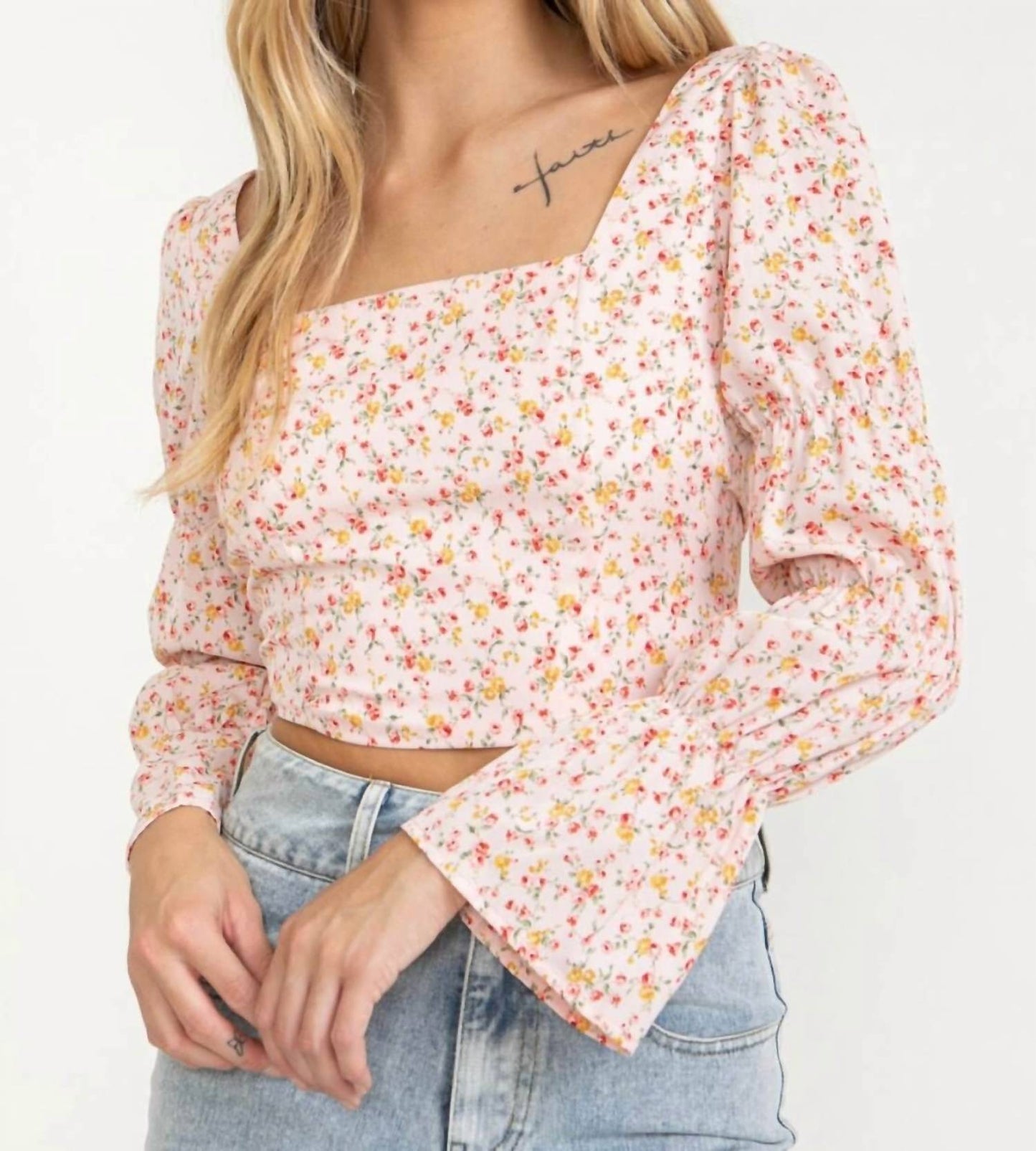 Cloud Ten - Lindsay Open Back Floral Top