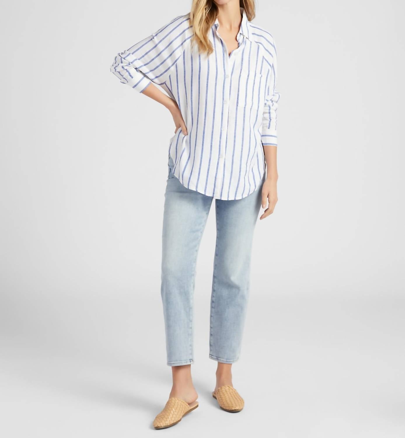 Z Supply - The Perfect Linen Long Sleeve Top
