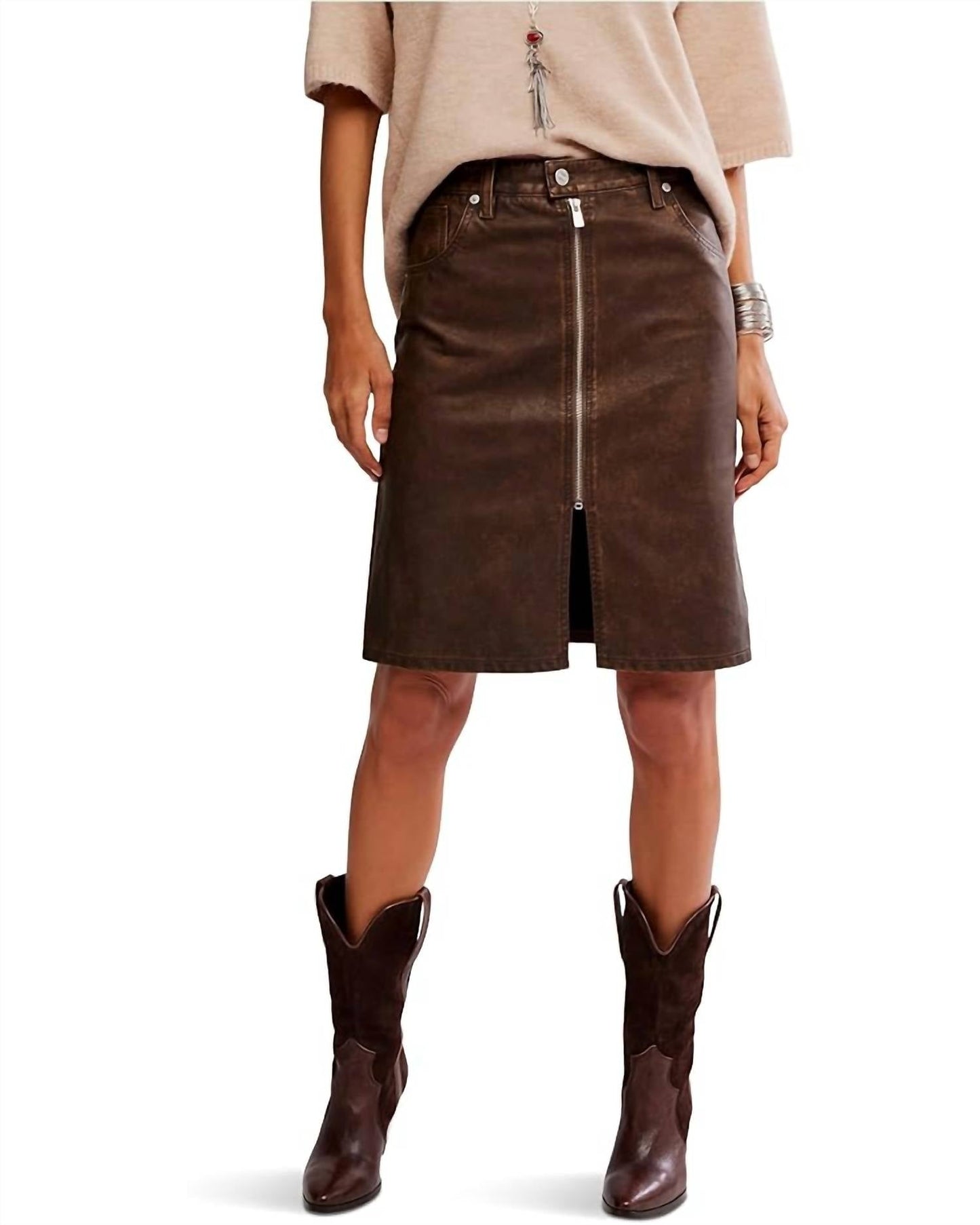 Free People - Sycamore Vegan Midi Skirt